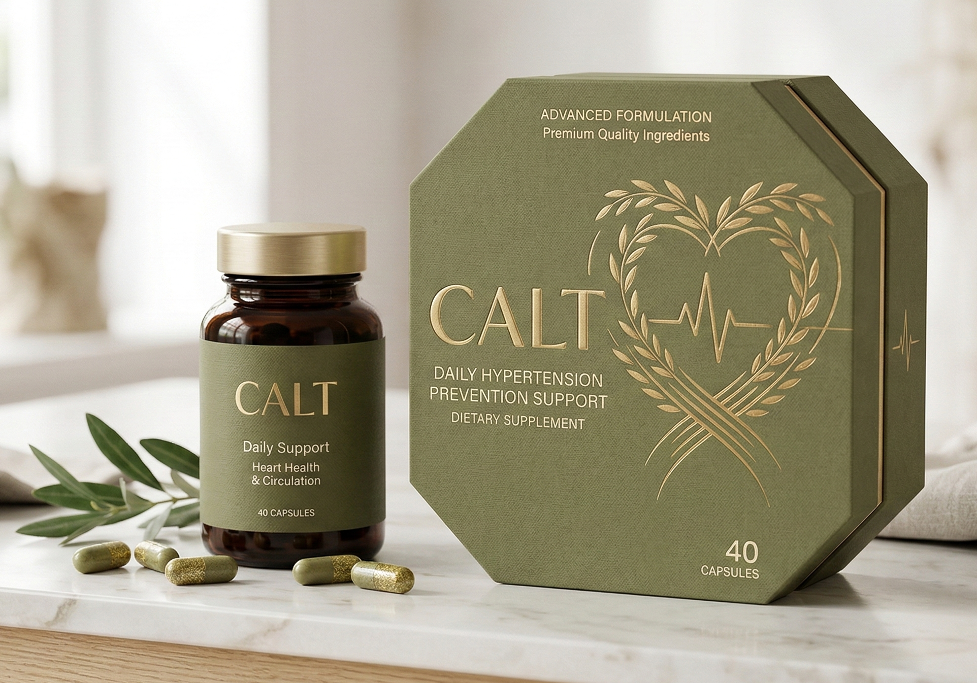 Calt prehransko dopolnilo - 40 kapsul za podporo zdravemu krvnemu obtoku